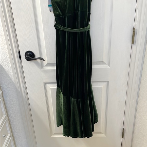 Taylor Green Halter High Low Maxi Gown - Picture 9 of 9